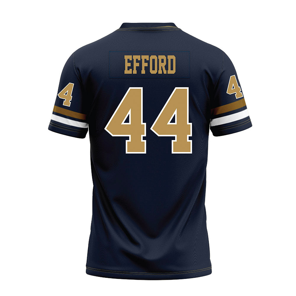 Georgia Tech - NCAA Football : Kyle Efford - Blue Premium Football Jersey-1