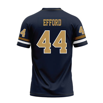 Georgia Tech - NCAA Football : Kyle Efford - Blue Premium Football Jersey-1