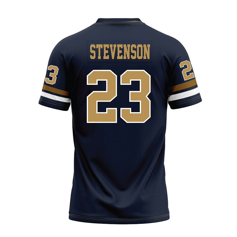 Georgia Tech - NCAA Football : Traeviss Stevenson - Blue Premium Football Jersey-1