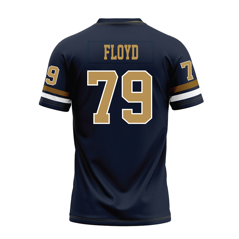 Georgia Tech - NCAA Football : Jordan Floyd - Blue Premium Football Jersey-1