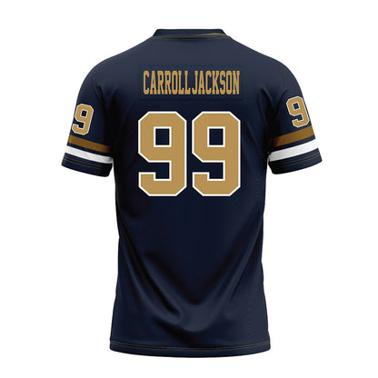 Georgia Tech - NCAA Football : Vincent Carroll-Jackson - Blue Premium Football Jersey-1