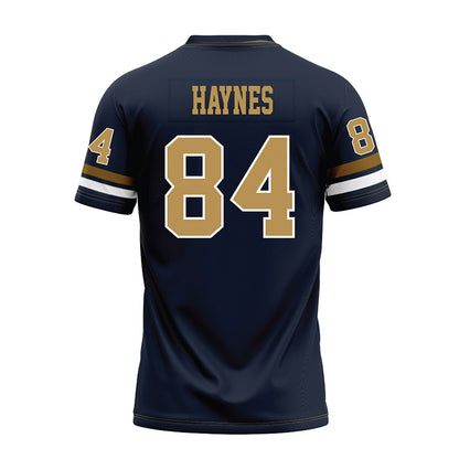 Georgia Tech - NCAA Football : Evan Haynes - Blue Premium Football Jersey-1