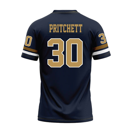 Georgia Tech - NCAA Football : Lawson Pritchett - Blue Premium Football Jersey-1