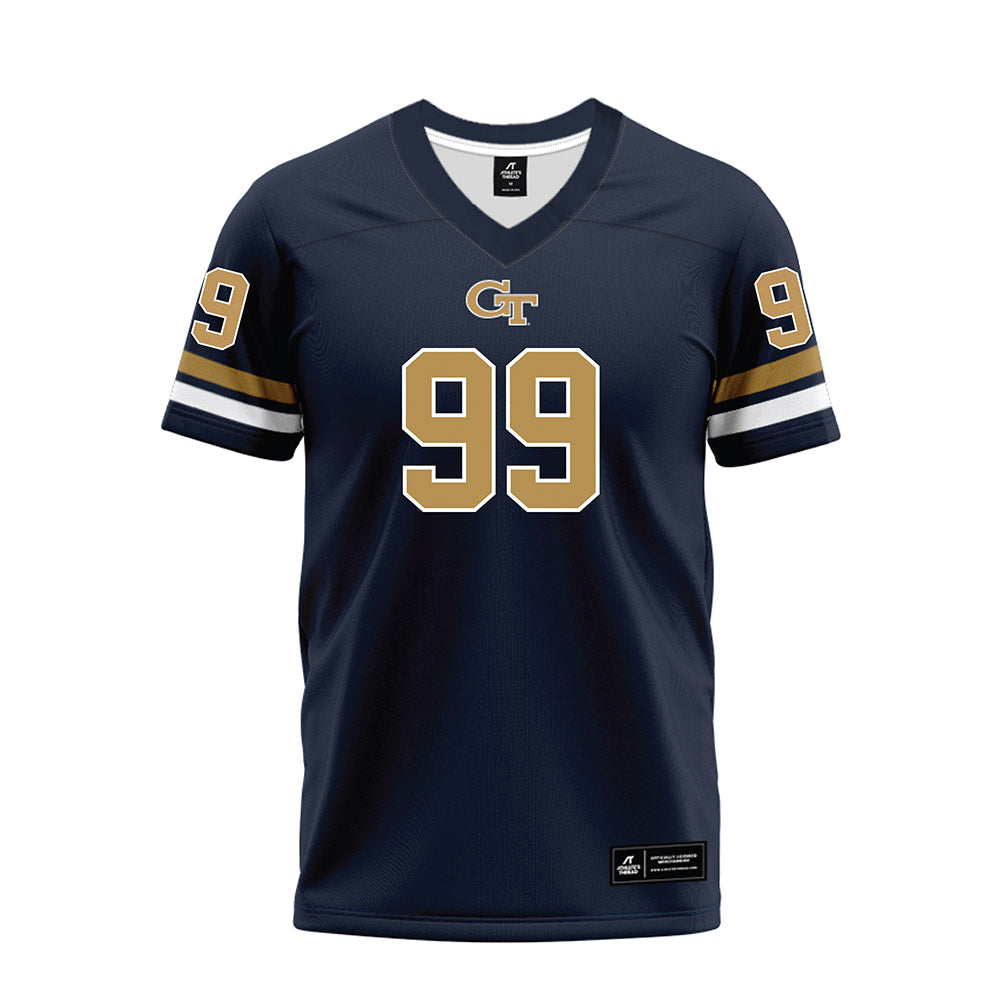 Georgia Tech - NCAA Football : Vincent Jackson - Blue Premium Football Jersey-0