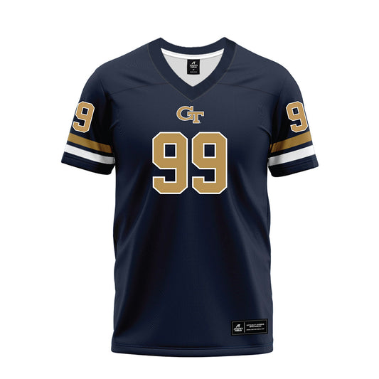 Georgia Tech - NCAA Football : Vincent Jackson - Blue Premium Football Jersey-0