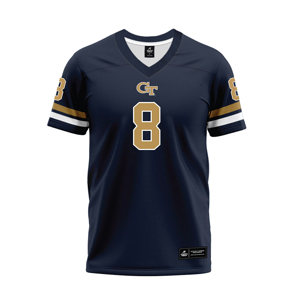 Georgia Tech - NCAA Football : Jordan Boyd - Blue Premium Football Jersey-0