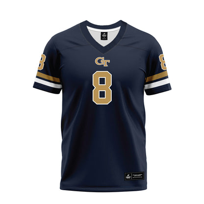 Georgia Tech - NCAA Football : Jordan Boyd - Blue Premium Football Jersey-0
