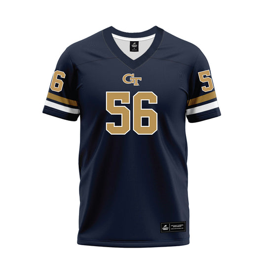 Georgia Tech - NCAA Football : Tim Griffin Jr - Blue Premium Football Jersey-0