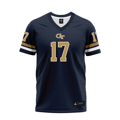 Georgia Tech - NCAA Football : Chris Corbo - Blue Premium Football Jersey-0