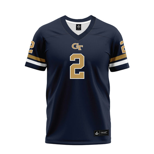 Georgia Tech - NCAA Football : Ej Lightsey - Blue Premium Football Jersey-0