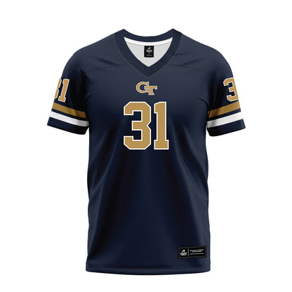 Georgia Tech - NCAA Football : Fenix Felton - Blue Premium Football Jersey-0