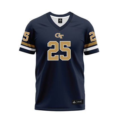 Georgia Tech - NCAA Football : Cedric Franklin Ii - Blue Premium Football Jersey-0