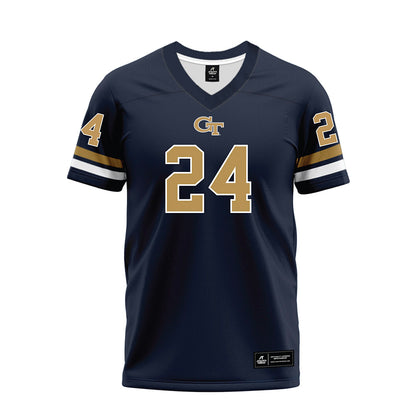 Georgia Tech - NCAA Football : Shane Marshall - Blue Premium Football Jersey-0