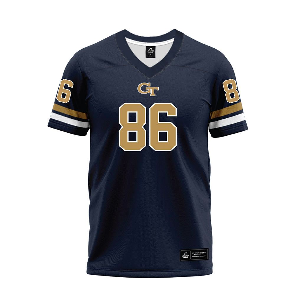Georgia Tech - NCAA Football : Kevin Roche Jr - Blue Premium Football Jersey-0