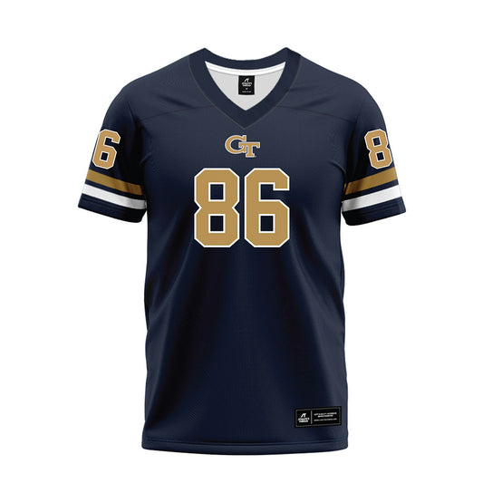 Georgia Tech - NCAA Football : Kevin Roche Jr - Blue Premium Football Jersey-0