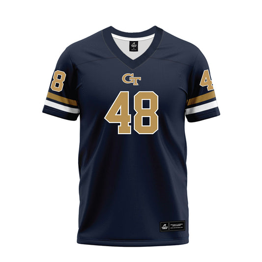 Georgia Tech - NCAA Football : Cal Keeler - Blue Premium Football Jersey-0