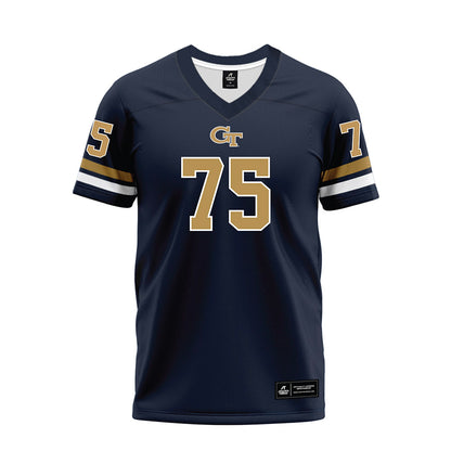 Georgia Tech - NCAA Football : Andrew Rosinski - Blue Premium Football Jersey-0