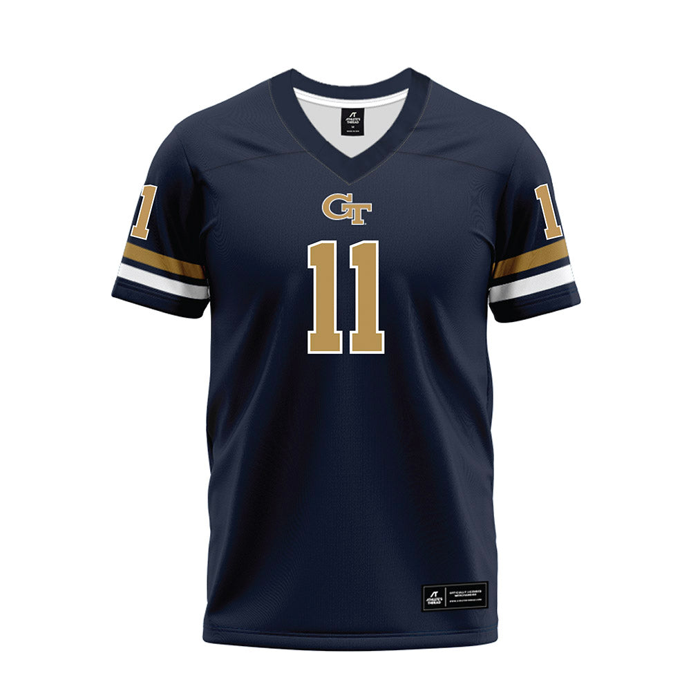 Georgia Tech - NCAA Football : Darnell Collins - Blue Premium Football Jersey-0