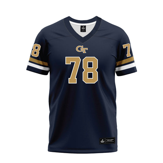 Georgia Tech - NCAA Football : Ethan Mackenny - Blue Premium Football Jersey-0