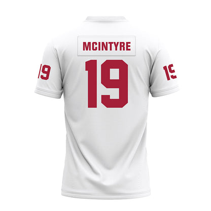 Oklahoma - NCAA Football : Kade McIntyre - White Premium Football Jersey-1