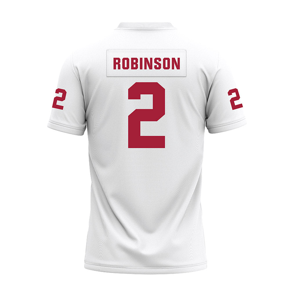 Oklahoma - NCAA Football : Omarion Robinson - White Premium Football Jersey-1