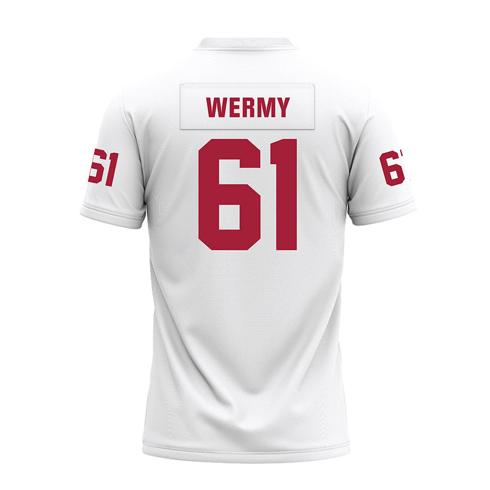 Oklahoma - NCAA Football : Kenneth Wermy - White Premium Football Jersey-1