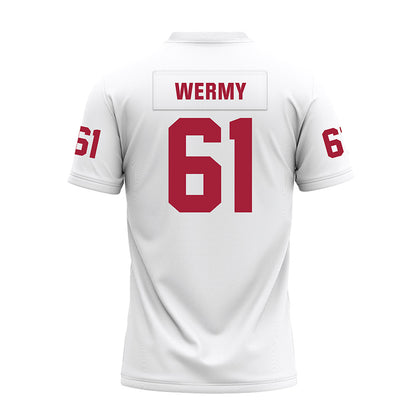 Oklahoma - NCAA Football : Kenneth Wermy - White Premium Football Jersey-1