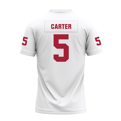 Oklahoma - NCAA Football : Jermichael Carter - White Premium Football Jersey-1