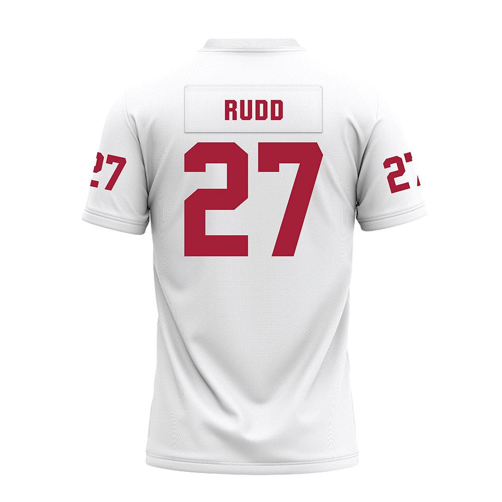 Oklahoma - NCAA Football : Trace Rudd - White Premium Football Jersey-1
