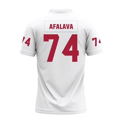 Oklahoma - NCAA Football : Darius Afalava - White Premium Football Jersey-1