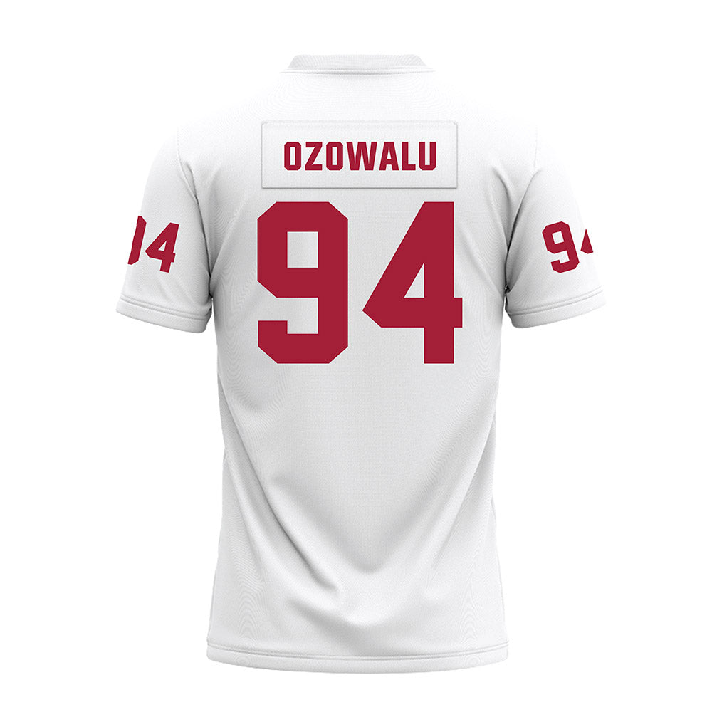 Oklahoma - NCAA Football : Kenny Ozowalu - White Premium Football Jersey-1