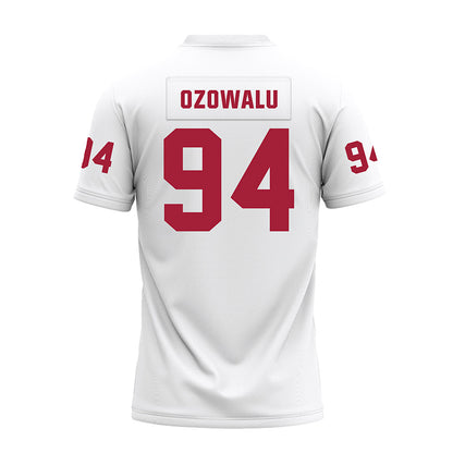 Oklahoma - NCAA Football : Kenny Ozowalu - White Premium Football Jersey-1