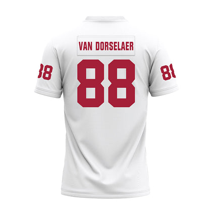 Oklahoma - NCAA Football : Jack Van Dorselaer - White Premium Football Jersey-1