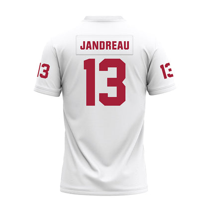 Oklahoma - NCAA Football : Niko Jandreau - White Premium Football Jersey-1