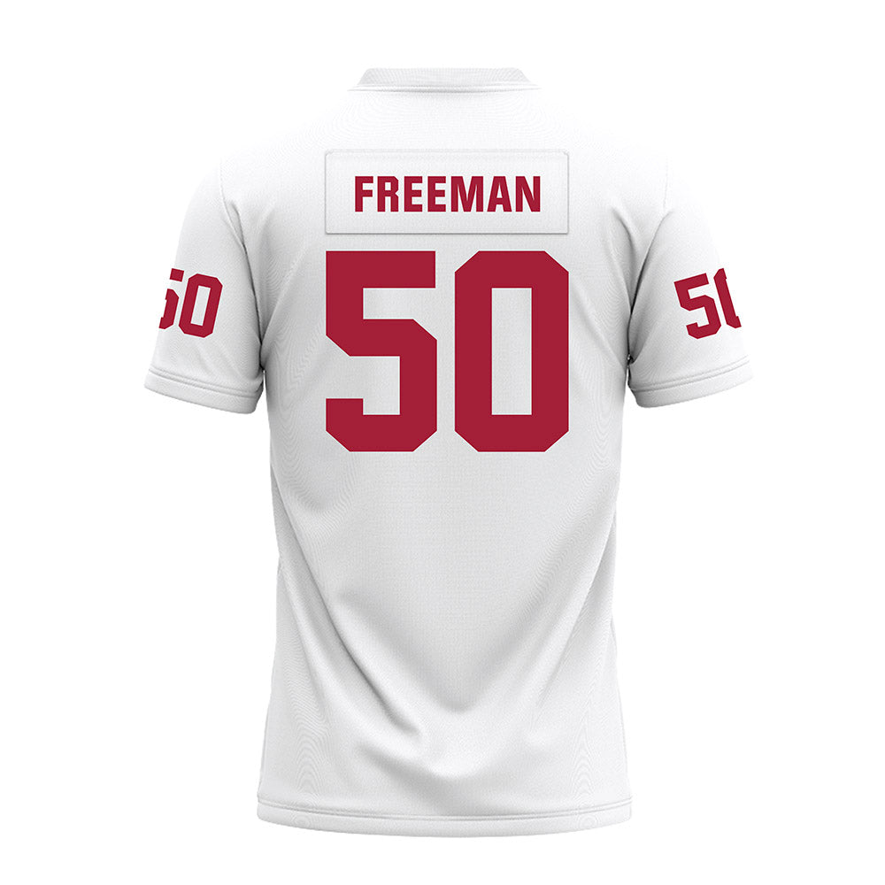 Oklahoma - NCAA Football : Seth Freeman - White Premium Football Jersey-1