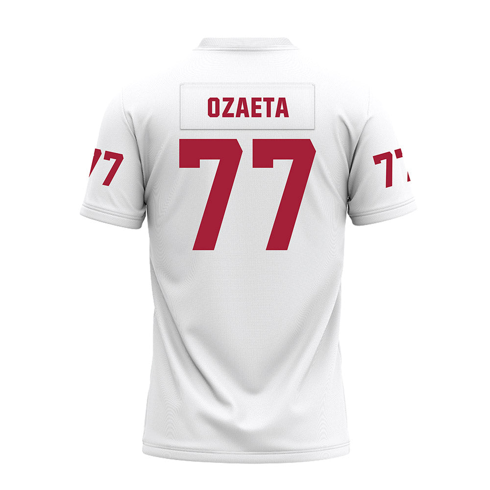 Oklahoma - NCAA Football : Heath Ozaeta - White Premium Football Jersey-1