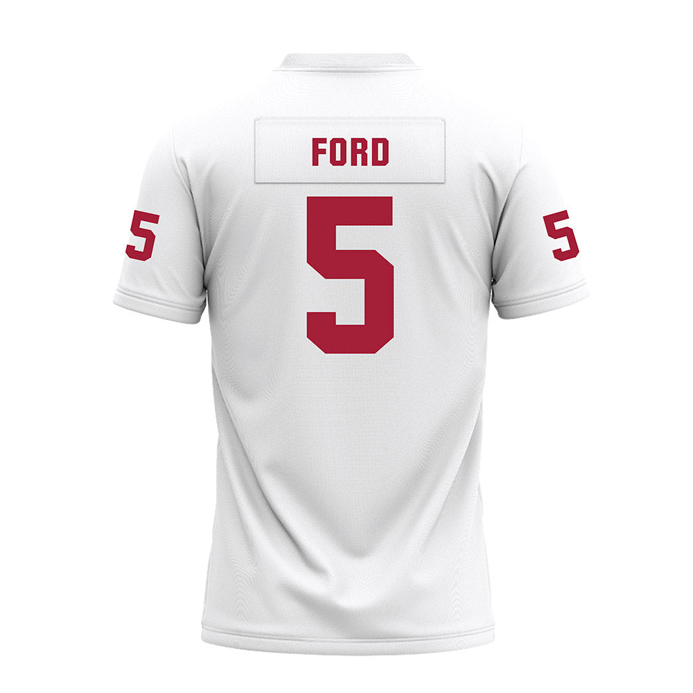 Oklahoma - NCAA Football : Markel Ford - White Premium Football Jersey-1