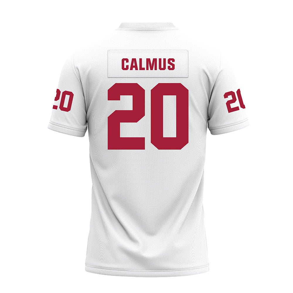 Oklahoma - NCAA Football : Casen Calmus - White Premium Football Jersey-1