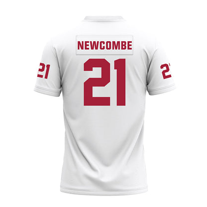 Oklahoma - NCAA Football : Jeremiah Newcombe - White Premium Football Jersey-1