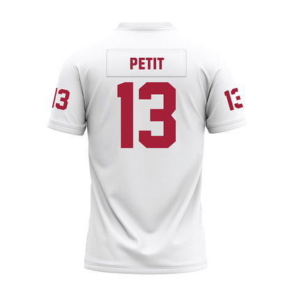 Oklahoma - NCAA Football : Jayden Petit - White Premium Football Jersey-1