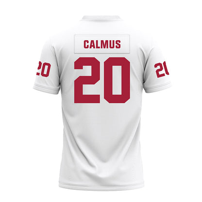 Oklahoma - NCAA Football : Casen Calmus - White Premium Football Jersey-1