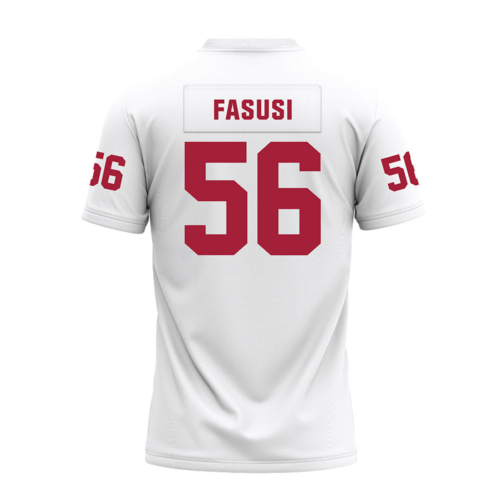 Oklahoma - NCAA Football : Michael Fasusi - White Premium Football Jersey-1