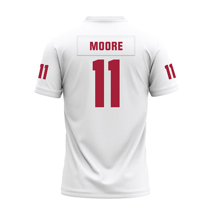 Oklahoma - NCAA Football : Kristan Moore - White Premium Football Jersey-1