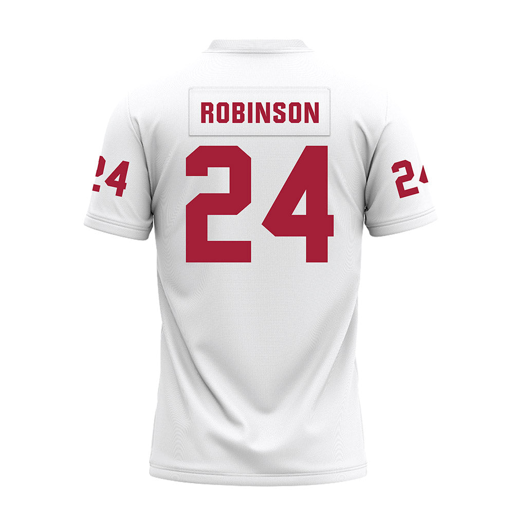 Oklahoma - NCAA Football : Xavier Robinson - White Premium Football Jersey-1