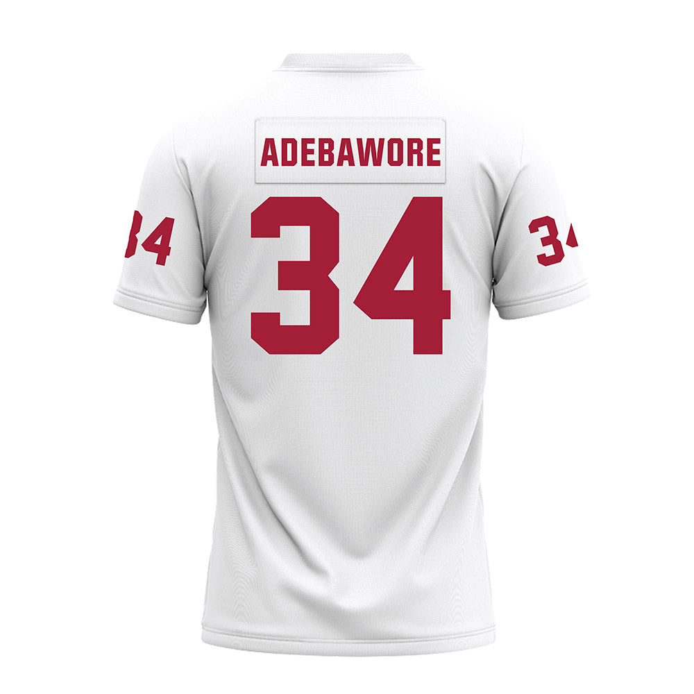 Oklahoma - NCAA Football : Adepoju Adebawore - White Premium Football Jersey-1