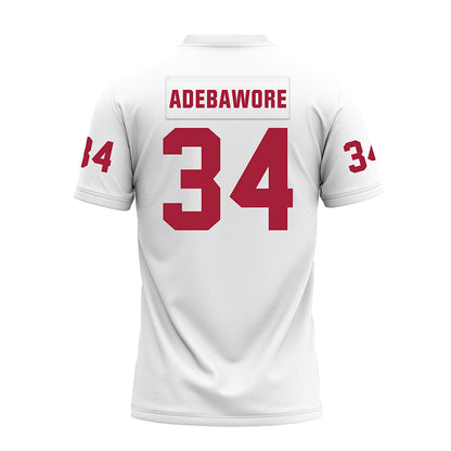 Oklahoma - NCAA Football : Adepoju Adebawore - White Premium Football Jersey-1