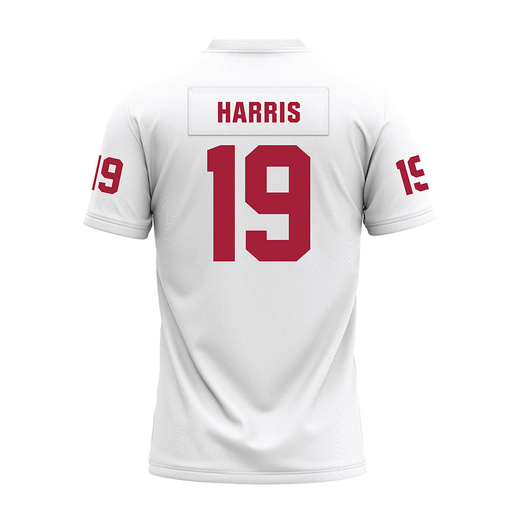 Oklahoma - NCAA Football : Brian Harris - White Premium Football Jersey-1