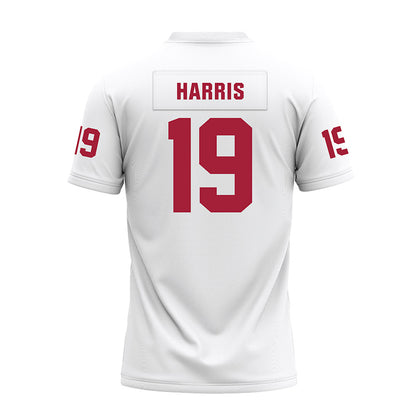Oklahoma - NCAA Football : Brian Harris - White Premium Football Jersey-1