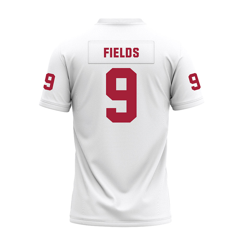 Oklahoma - NCAA Football : Dakoda Fields - White Premium Football Jersey-1