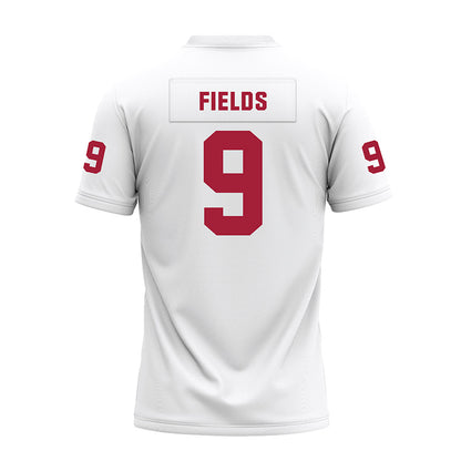 Oklahoma - NCAA Football : Dakoda Fields - White Premium Football Jersey-1